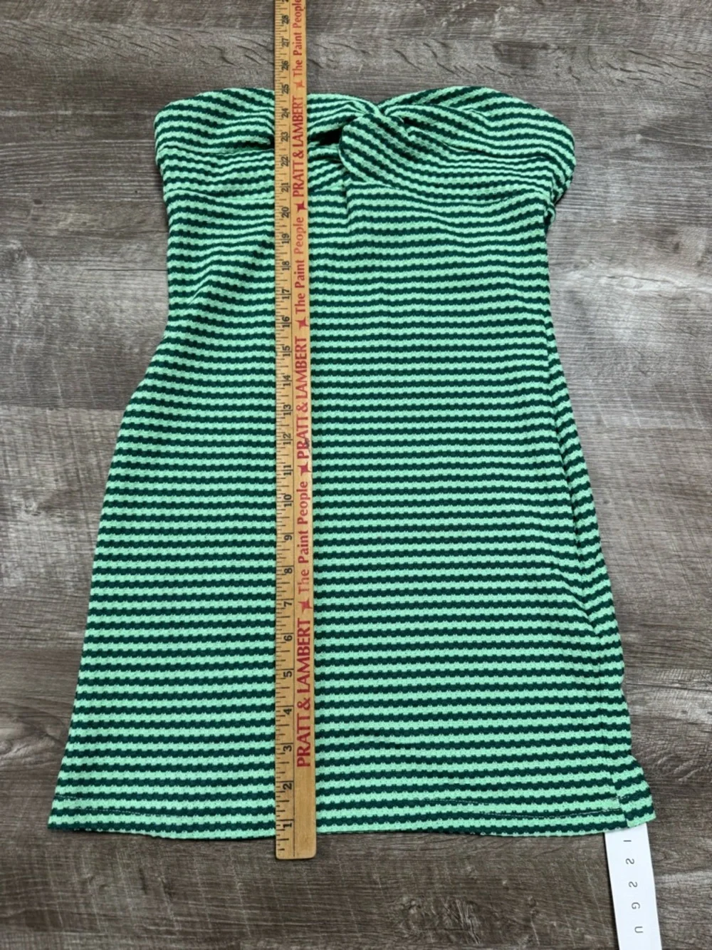 Missguided Green Mini Bodycon Strapless Dress Size Medium